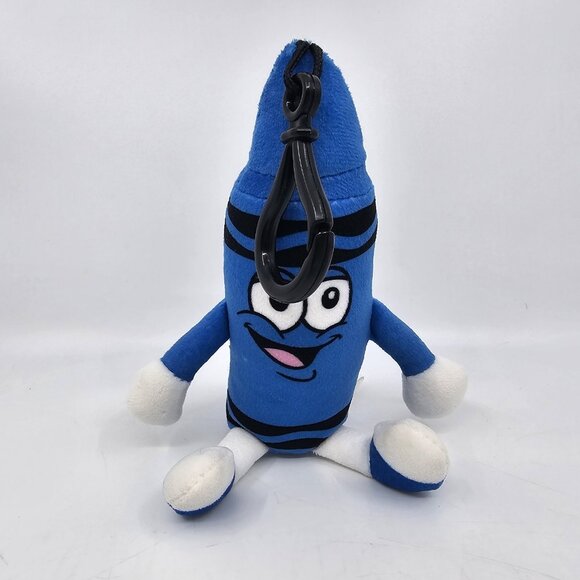 Crayola Crayon Cerulean Blue Plush Keychain Toy 2023 7 in - Picture 1 of 10